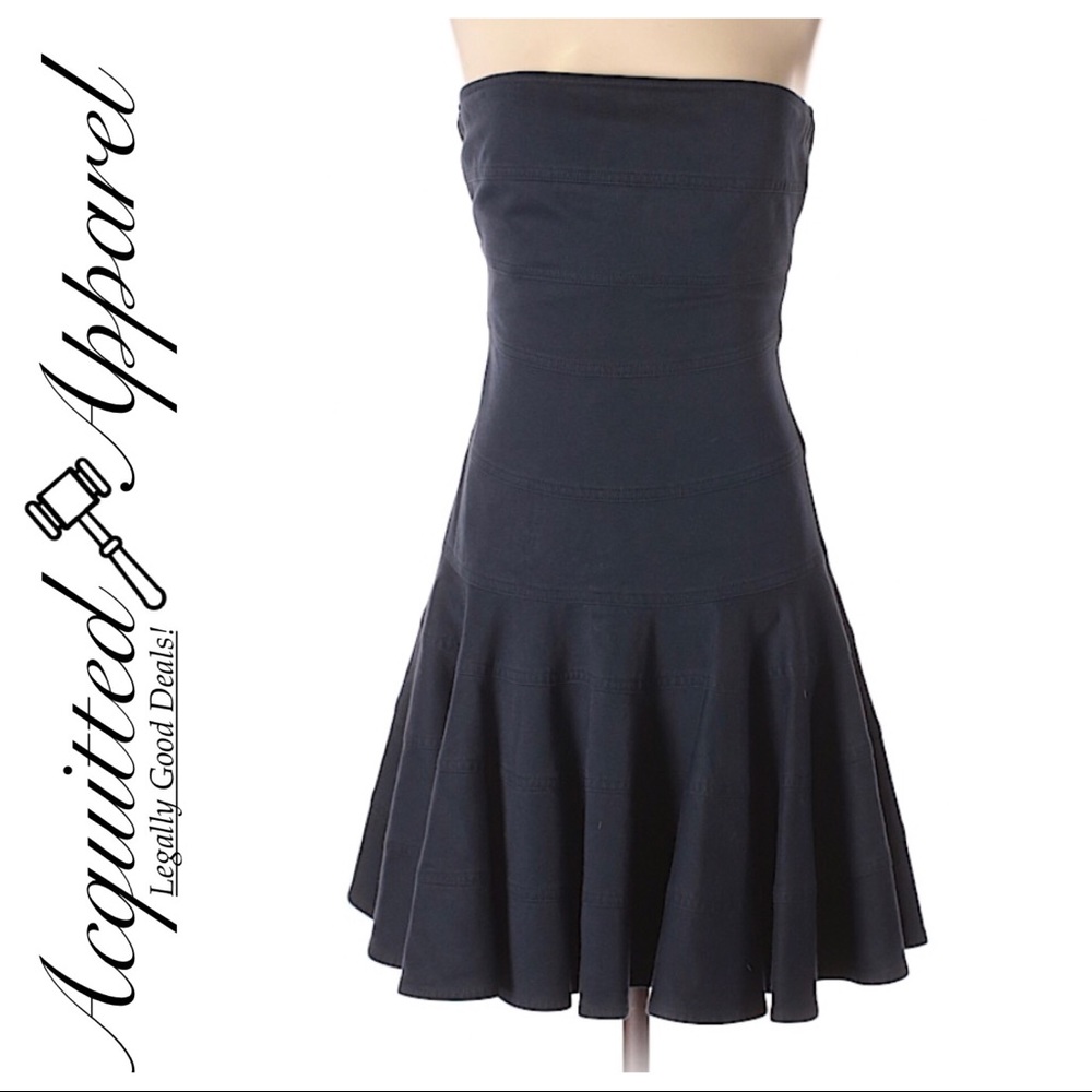 See by Chloe | Navy Strapless Fit Flare Dress